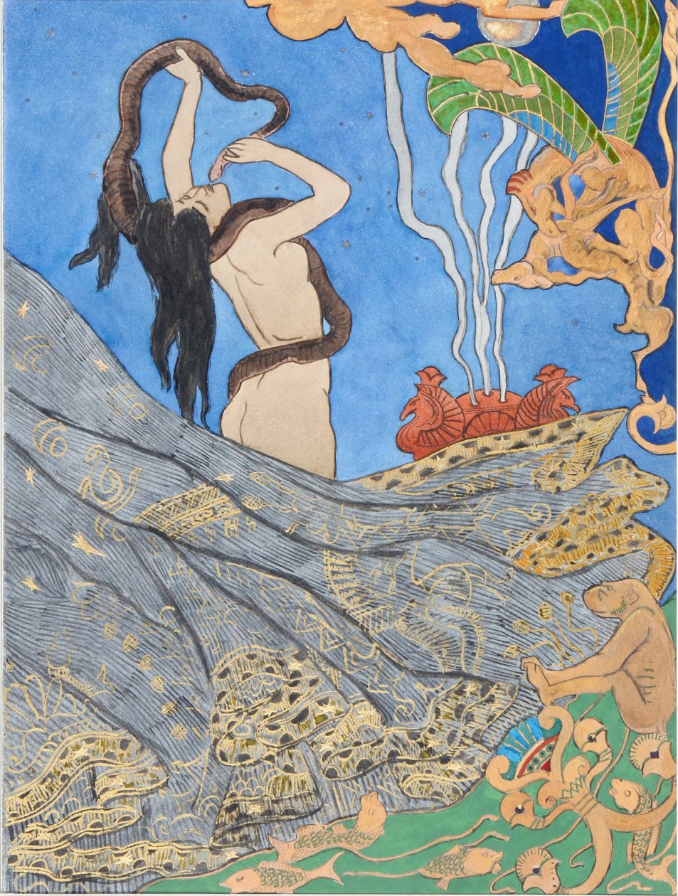 Ilustrace k Salammbô od Gustava Flauberta, 1893. od Victor Prouvé