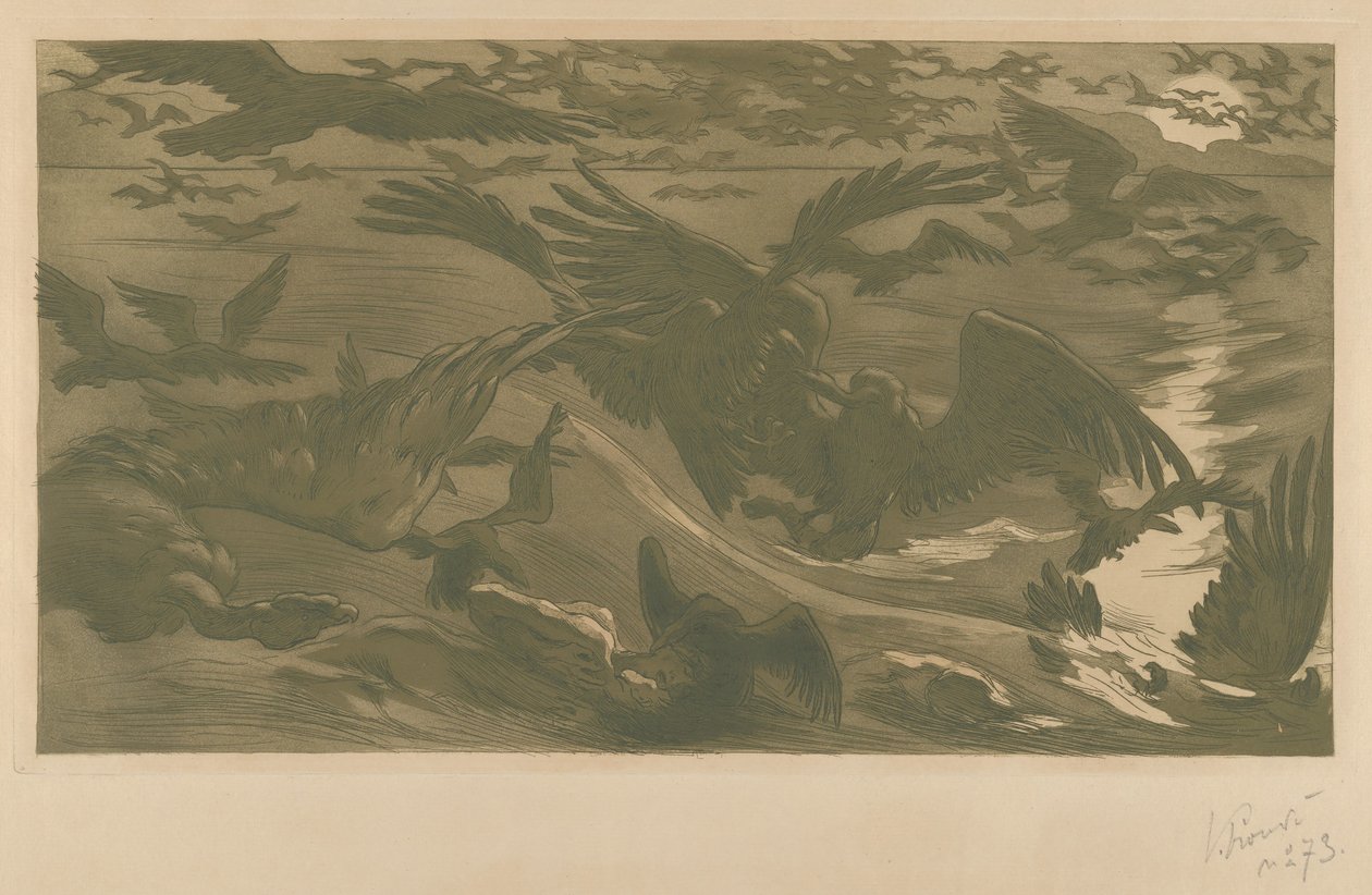 Draví ptáci, 1893. od Victor Prouvé