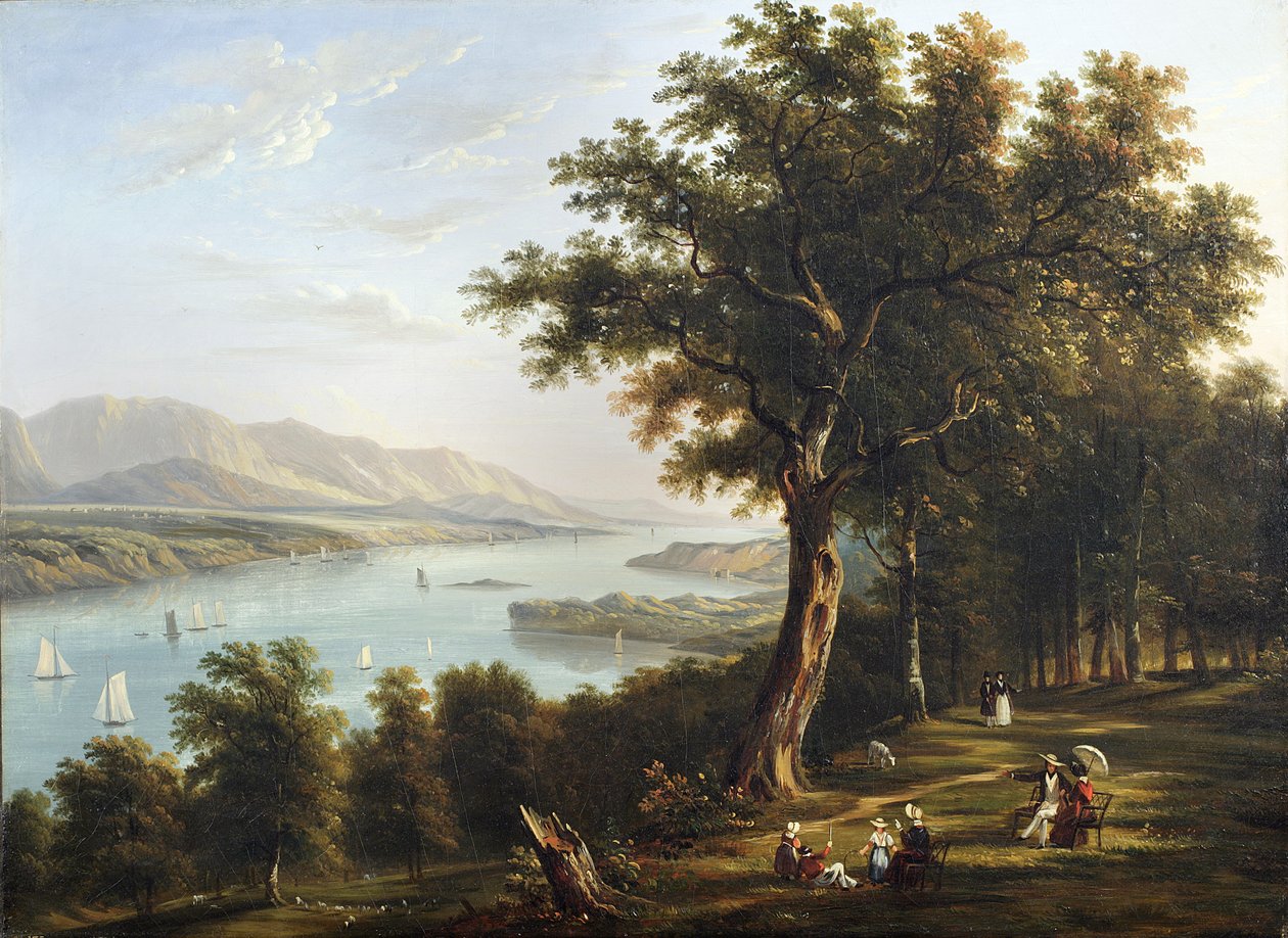 Pohled z Hyde Parku na řeku Hudson, 1845 od Victor de Grailly