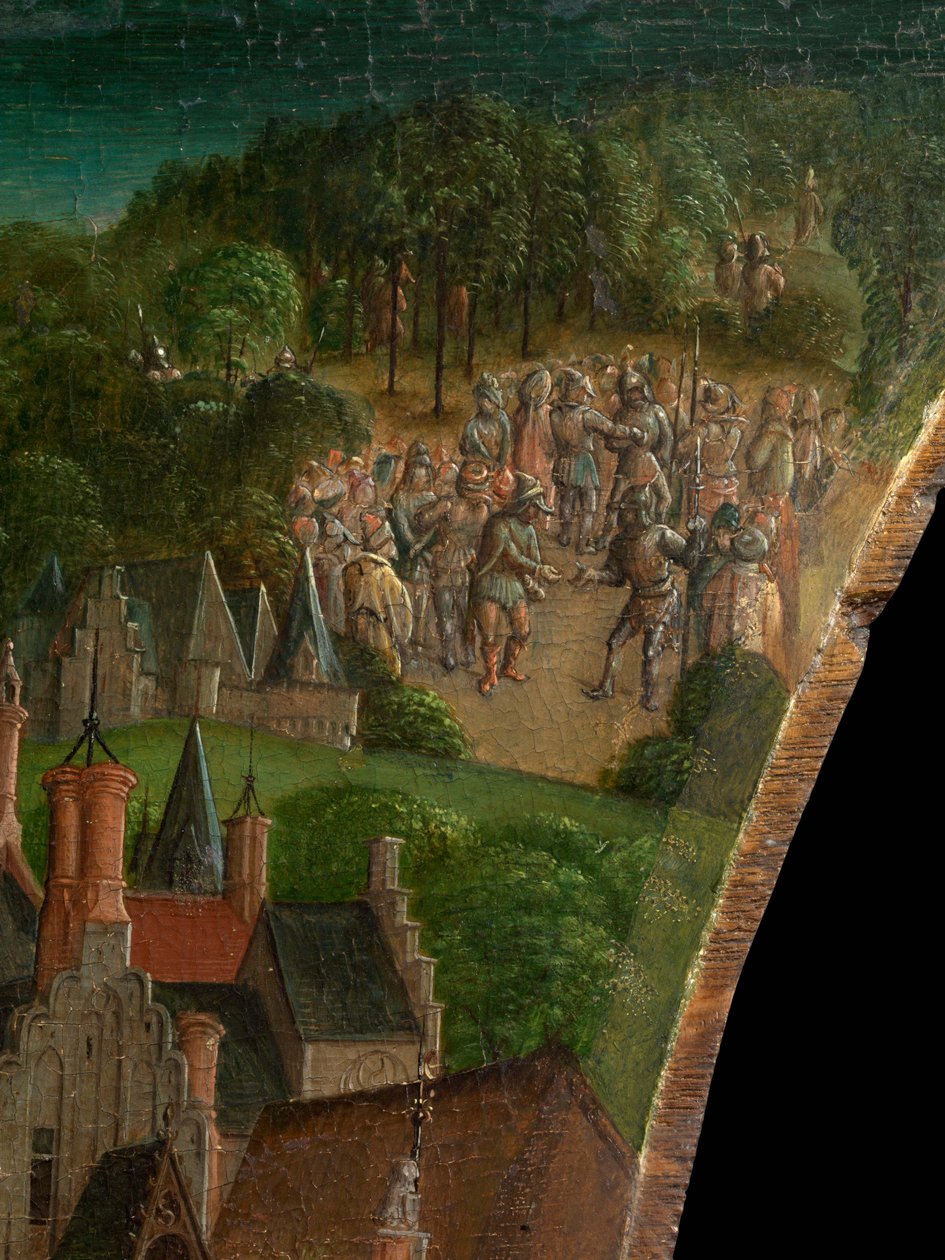 Dobytí Jeruzaléma Titem (predella) od Vienna Master of Mary of Burgundy