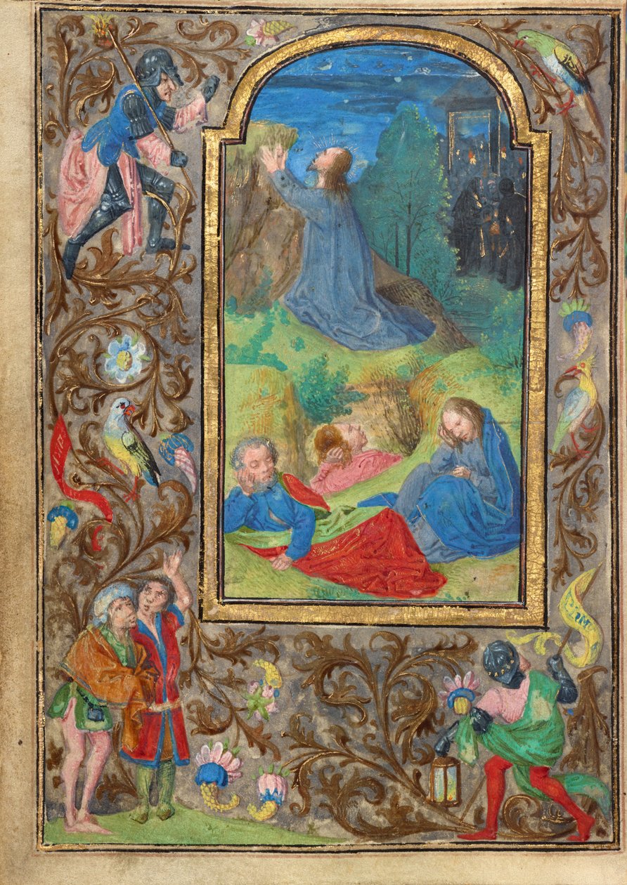 Agónie v zahradě od Vienna Master of Mary of Burgundy