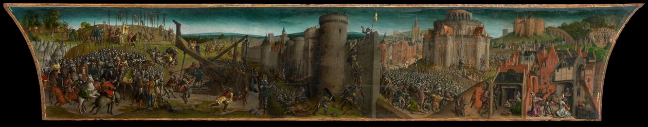 Titovo dobytí Jeruzaléma, asi 1469-1483 (olej na desce) od Vienna Master of Mary of Burgundy