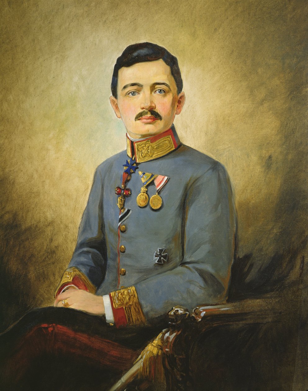 Karel I. Rakouský (1887-1922), kolem roku 1916 (olej na plátně) od Vienna Nedomansky Studio