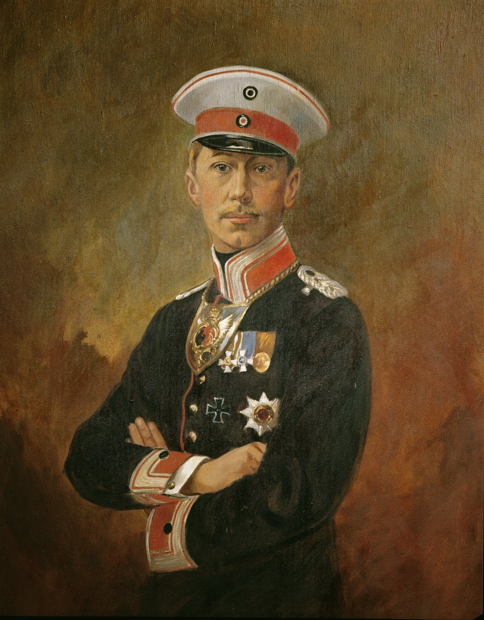 Korunní princ Wilhelm z Hohenzollernu, kolem roku 1916 (olej na plátně) od Vienna Nedomansky Studio