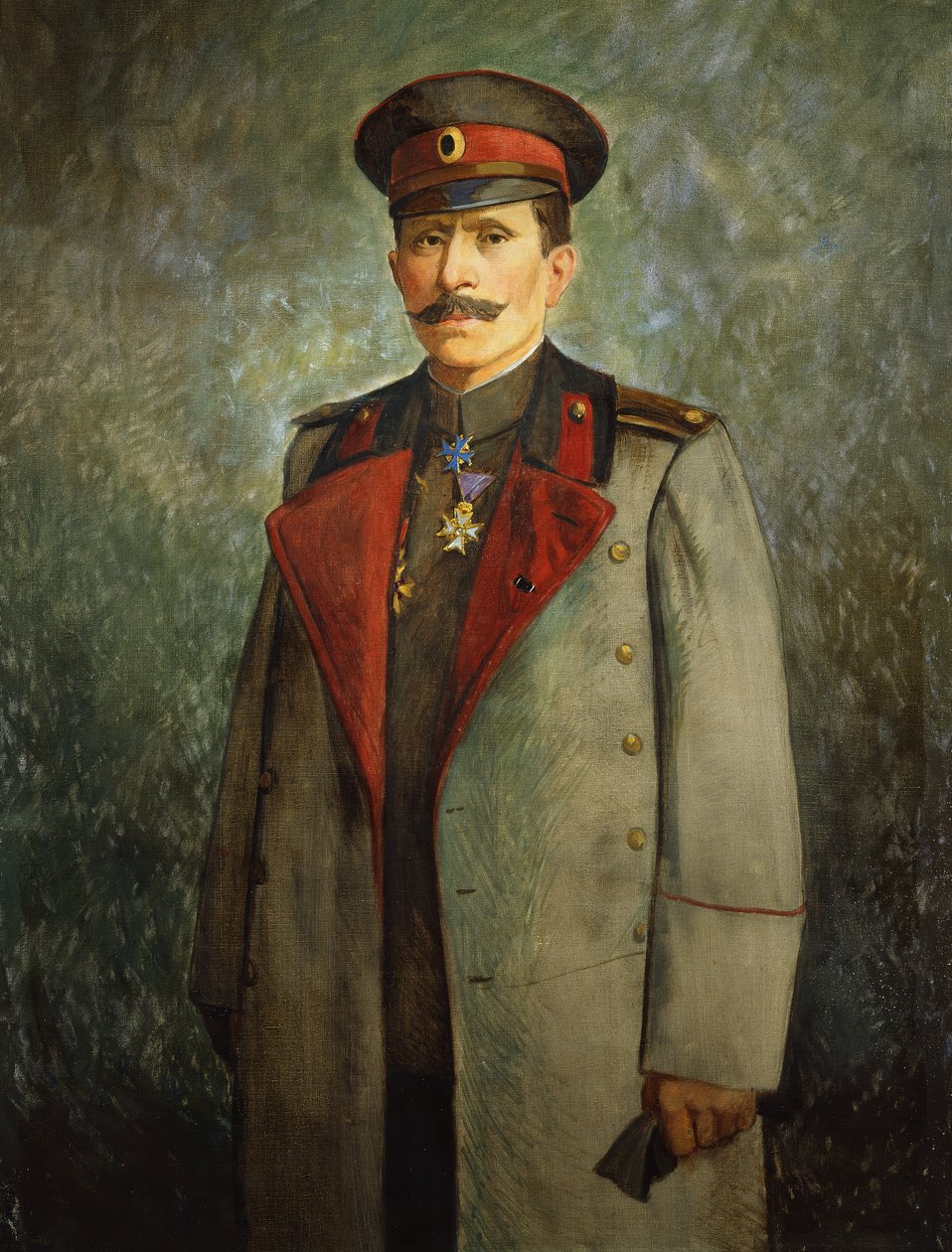 Generál Jekon, náčelník štábu bulharské armády, kolem roku 1916 (olej na plátně) od Vienna Nedomansky Studio