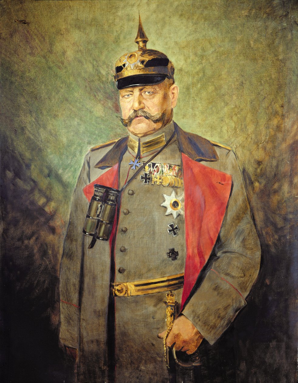 Generál Paul von Hindenburg, kolem roku 1916 (olej na plátně) od Vienna Nedomansky Studio
