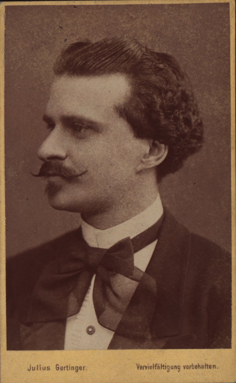 Portrét skladatele Eduarda Strausse 1835-1916, 1874. od Vienna . Photo studio Julius Gertinger