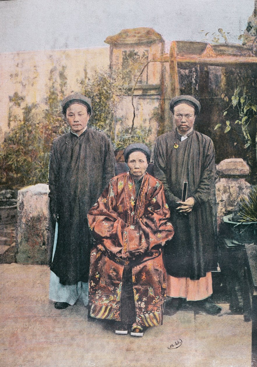 Rodina prominentních občanů ve Faifo, konec devatenáctého století od Vietnamese School