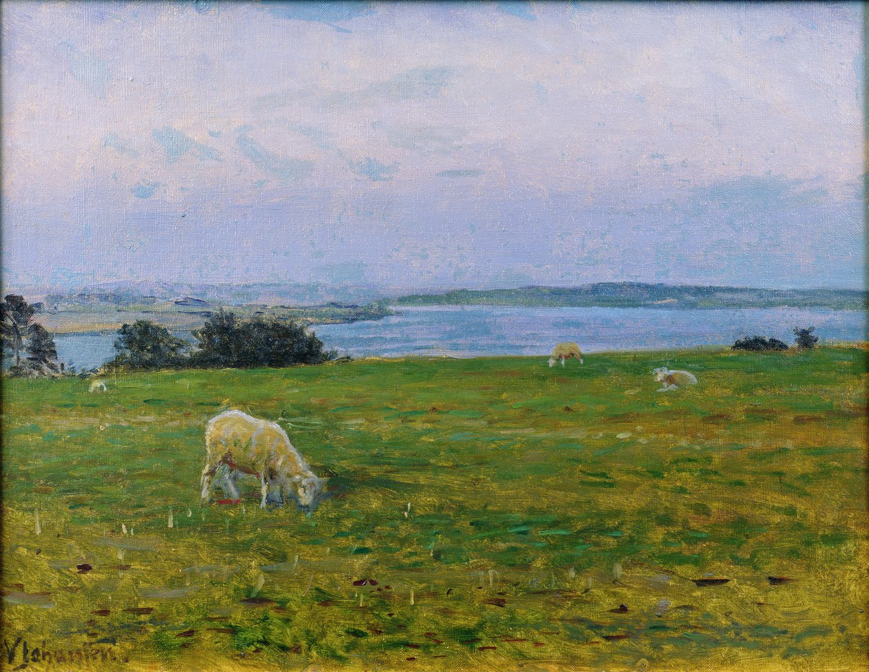 Pasení ovcí, Osterby, Skagen od Viggo Johansen