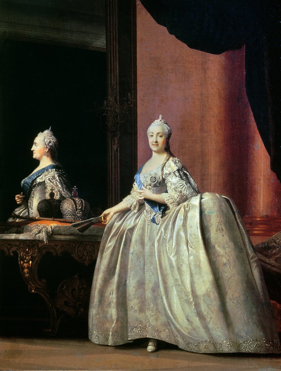Císařovna Kateřina II před zrcadlem, 1779 od Vigilius Erichsen