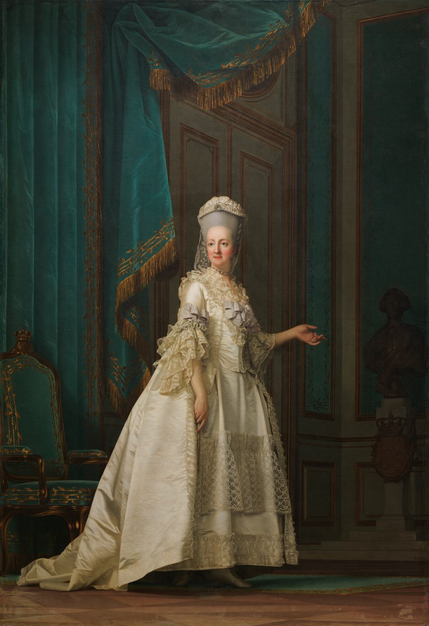 Dánská královna vdova Juliana Marie, 1776 od Vigilius Erichsen