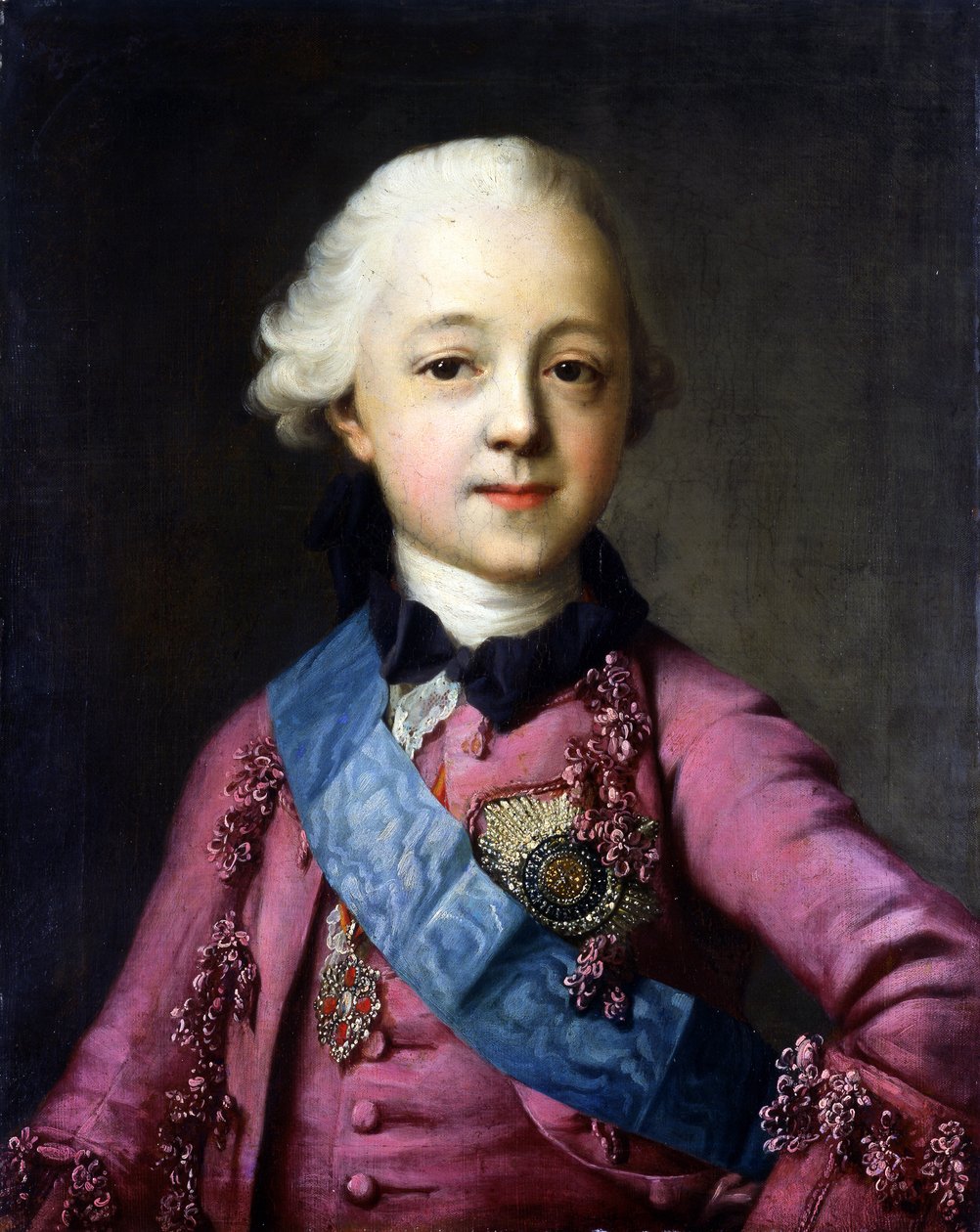 Portrét velkovévody Pavla Petroviče 1754-1801 od Vigilius Erichsen