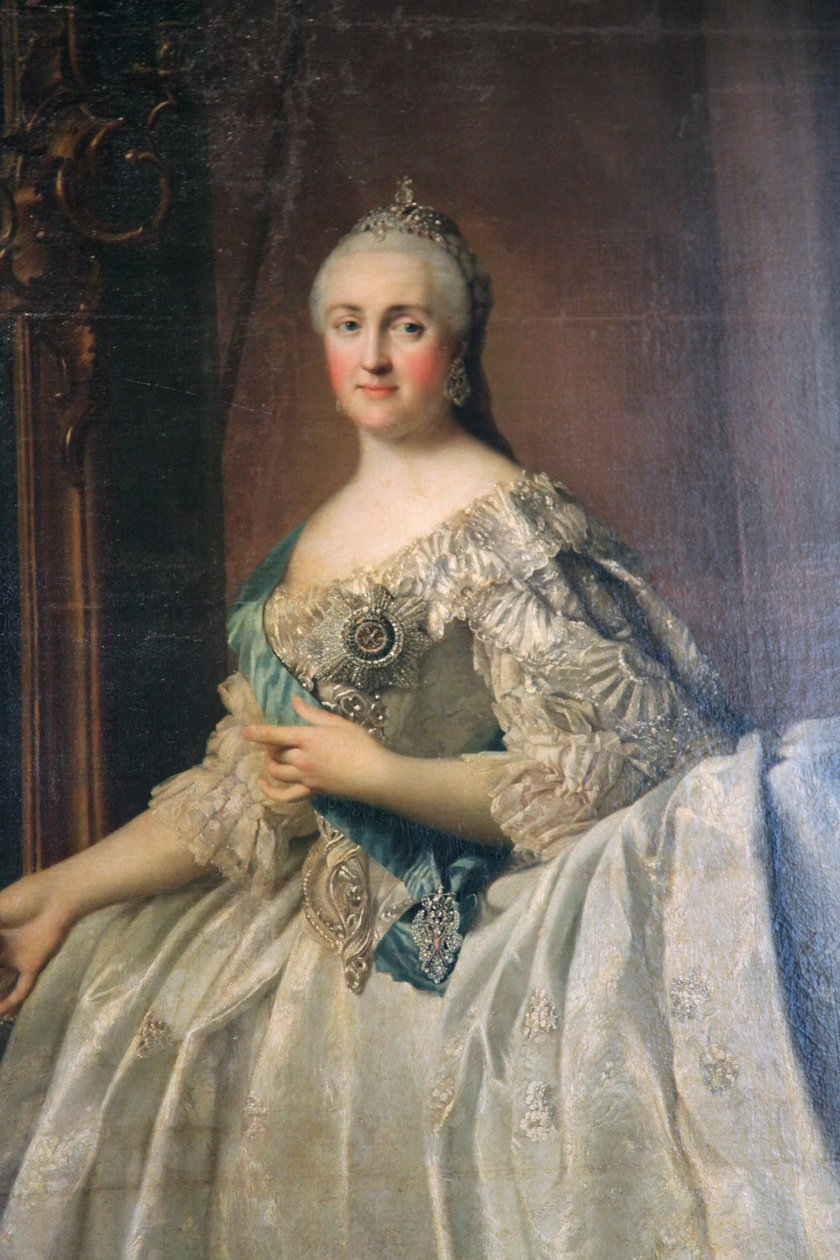 „Portrét císařovny Kateřiny Veliké“, po roce 1762 od Vigilius Erichsen