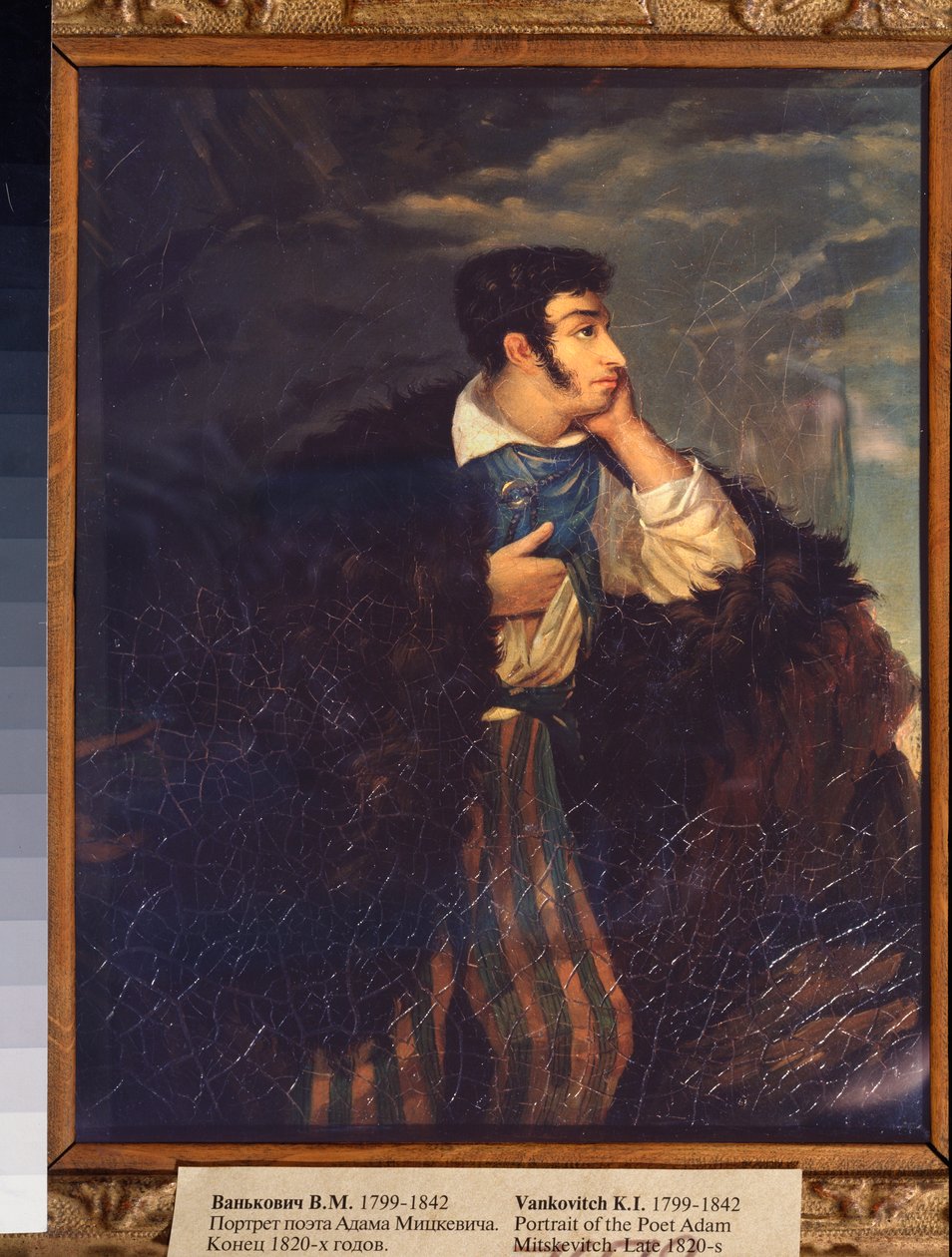 Portrét básníka Adama Mickiewicze (1798-1855) (Portrét básníka A Mickiewicze) - Malba Vikenti Melkhioroviče Vankoviče (1799-1842), olej na plátně, konec 1820, ruské umění 19. století - Státní Treťjakovská galerie, Moskva od Vikenti Melkhlorovich Vankovich