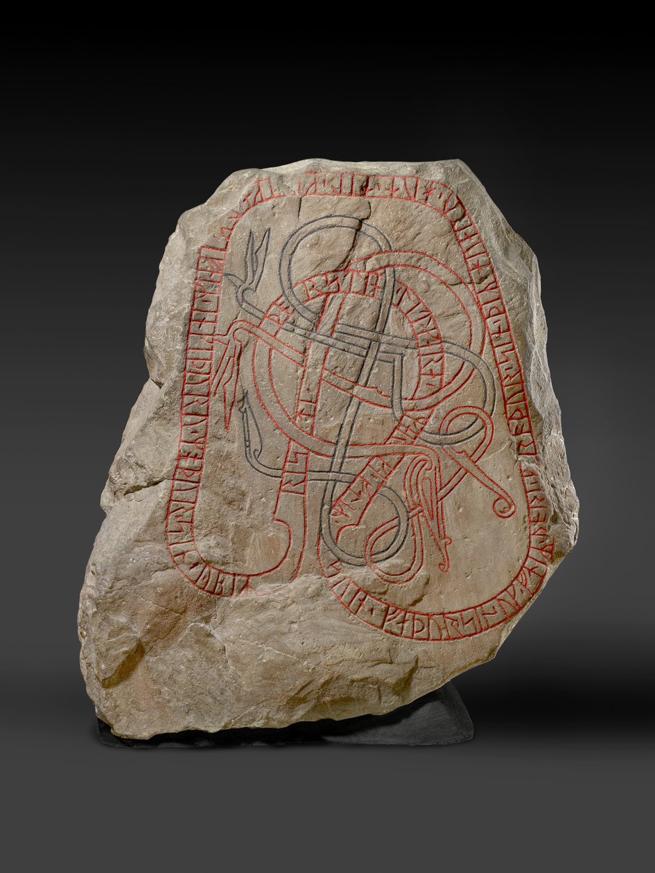 Runový kámen s červeným nápisem, asi 787-1100 od Viking
