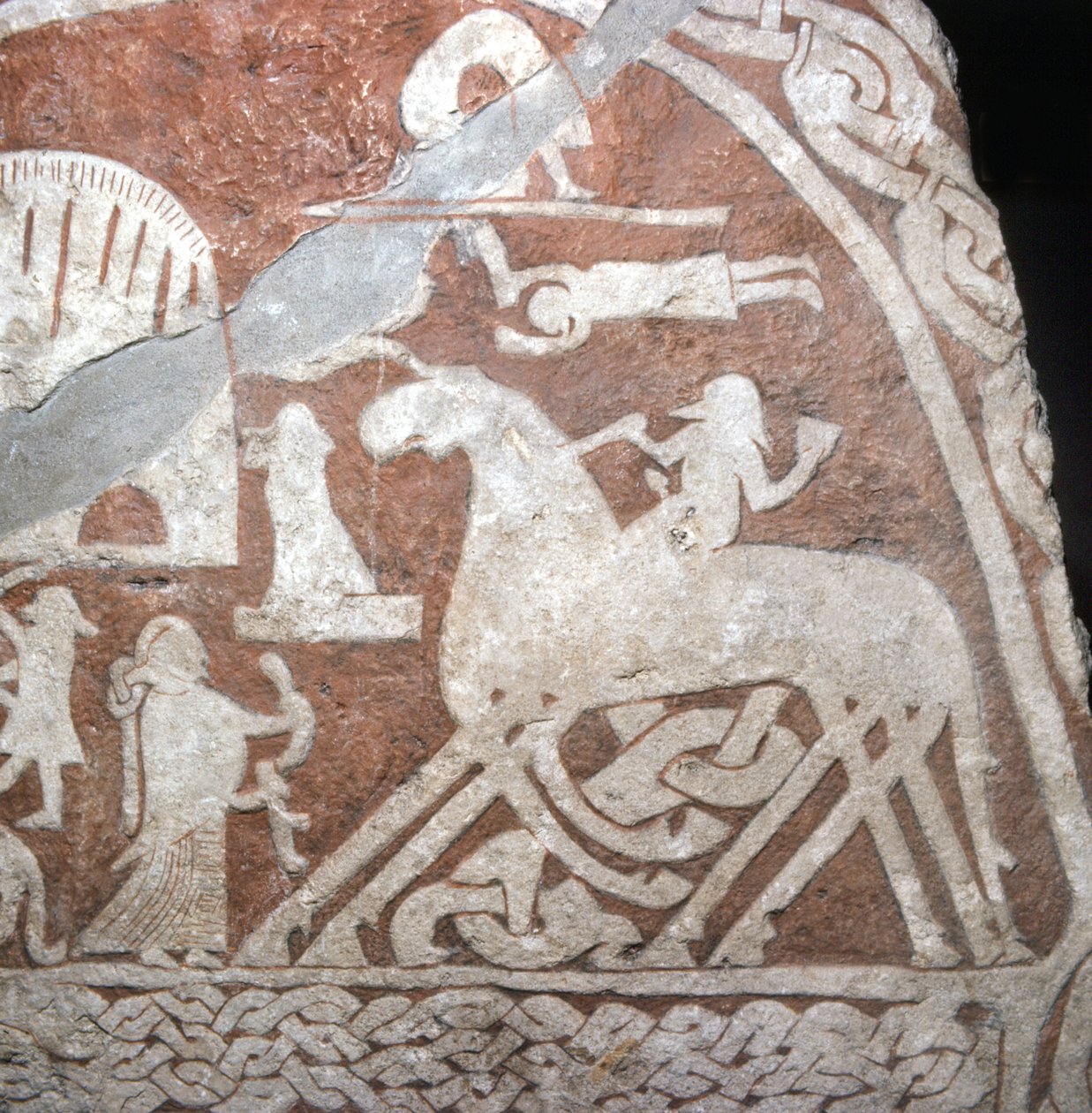 Wotan (Odin), na svém osminohém koni Sleipnir - Viking Runes z ostrova Gotland (Švédsko) od Viking Viking