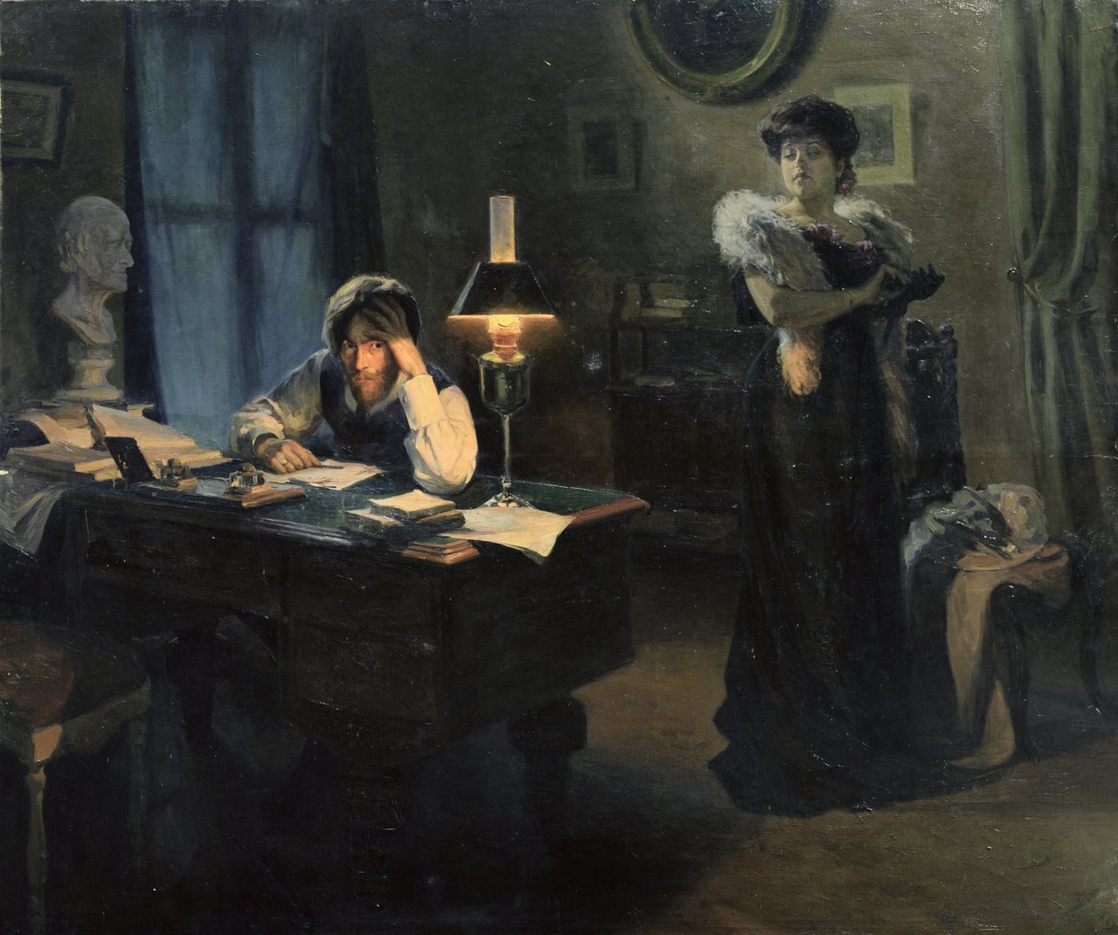Cizinci, 1908 od Viktor Bogdanovich Aden