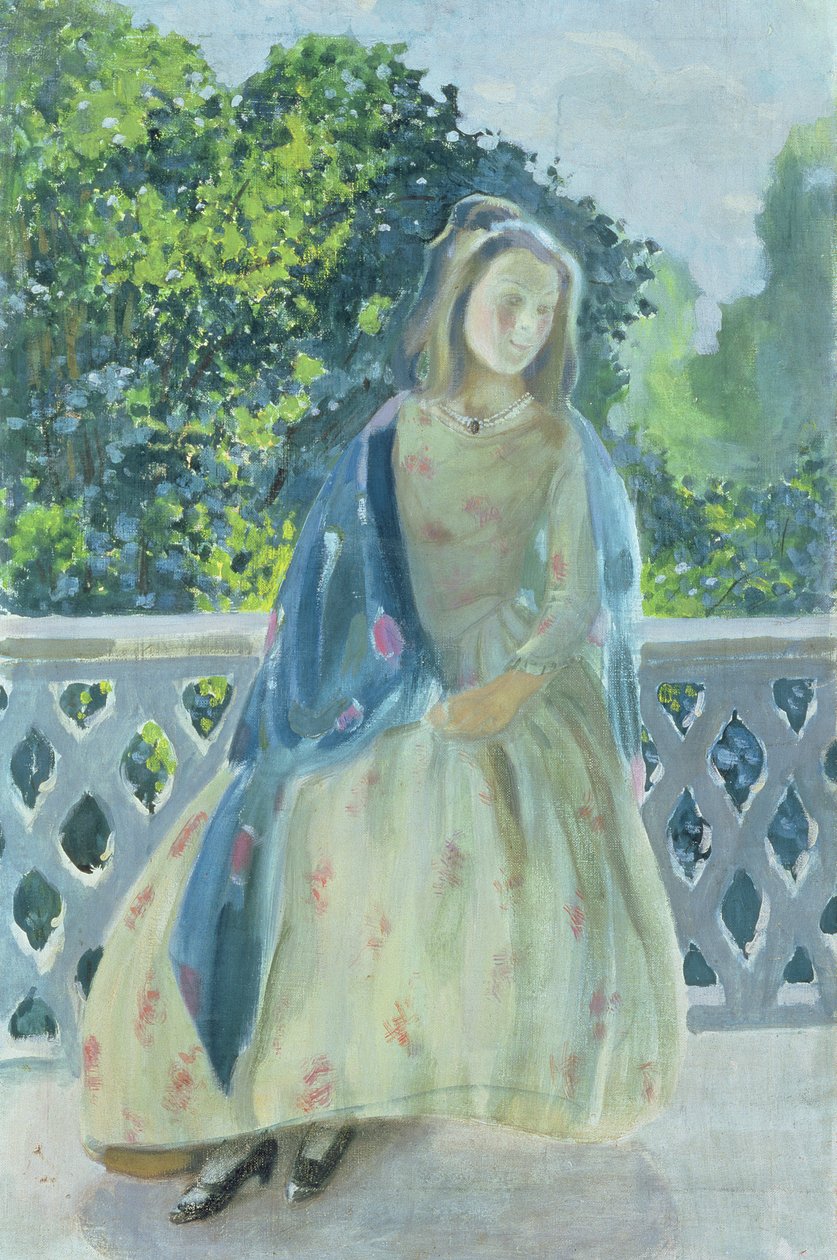 Dívka na balkóně, 1900 od Viktor Elpidiforovich Borisov Musatov