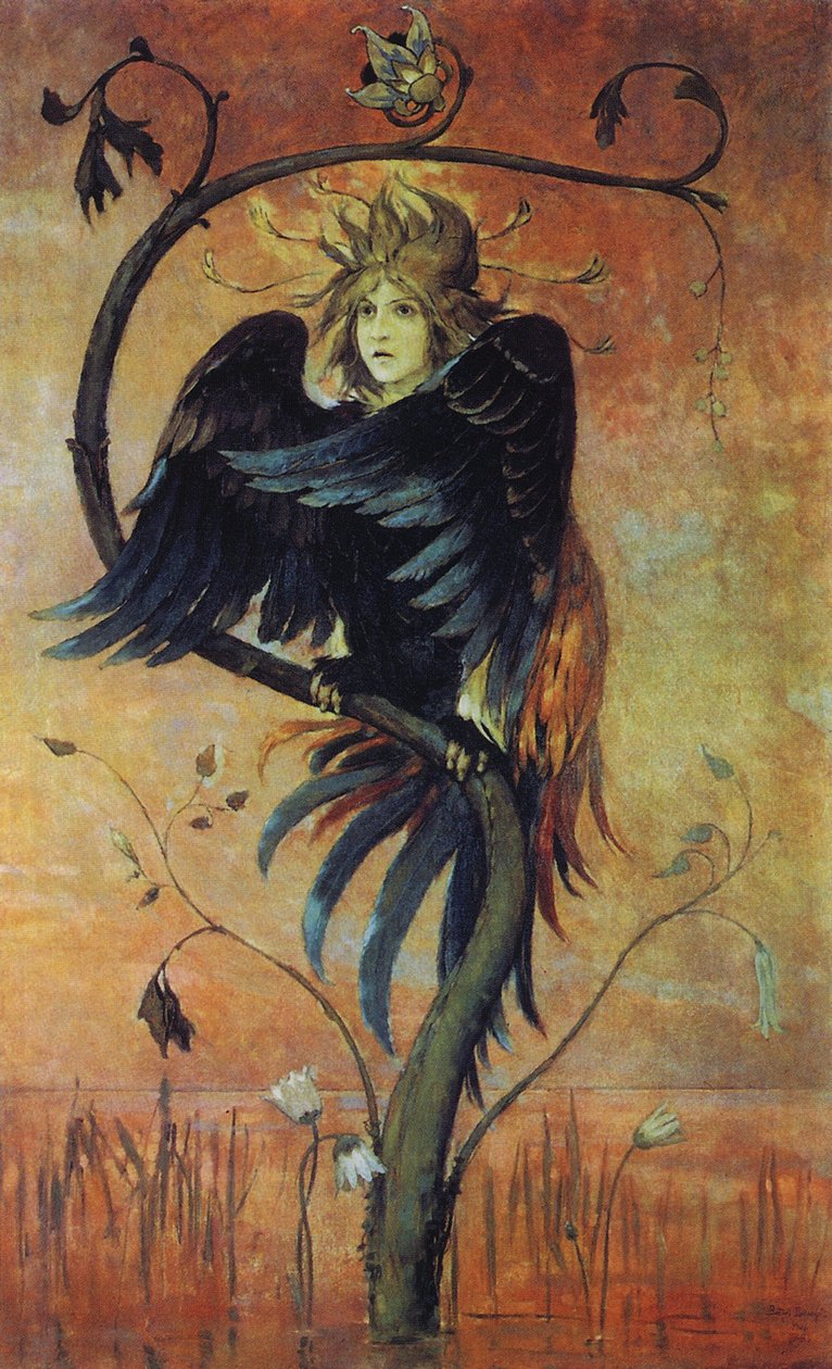 Gamaun, prorocký pták od Viktor Mikhaylovich Vasnetsov