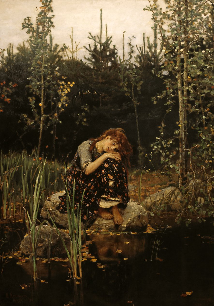 Alyonushka od Viktor Mikhaylovich Vasnetsov