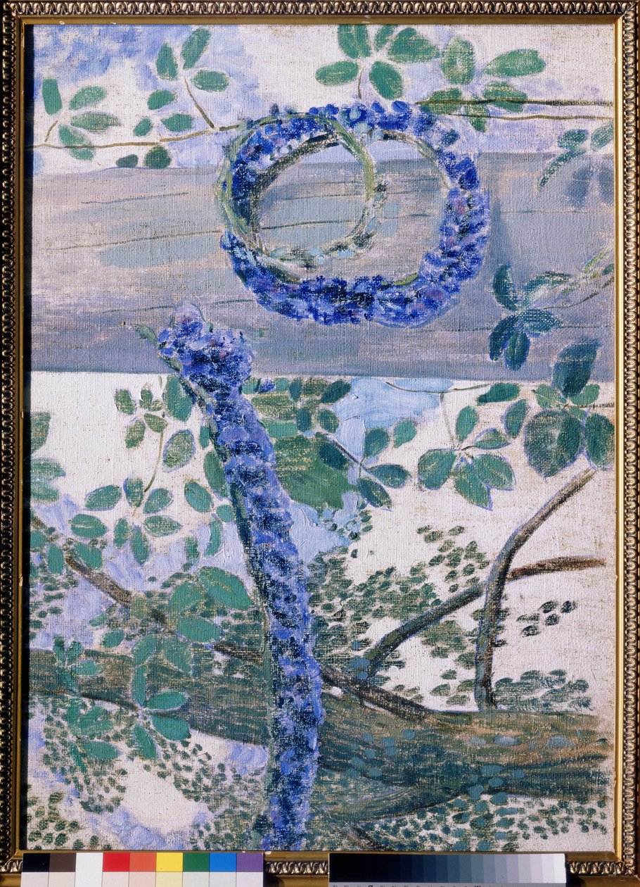 ""Les guirlandes de bleuets"" Obraz Viktora (Victora) Borisova-Musatova (Borisov Musatov) (1870-1905) 1905 Státní Treťjakovská galerie, Moskva od Viktor Elpidiforovich Borisov Musatov