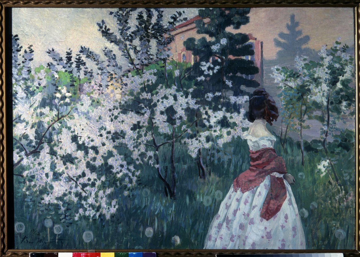 Jaro (jaro). Obraz Viktora (Victora) Elpidiforoviče Borisova Musatova (Borisov-Musatov) (1870-1905). Olej na plátně od Viktor Elpidiforovich Borisov Musatov