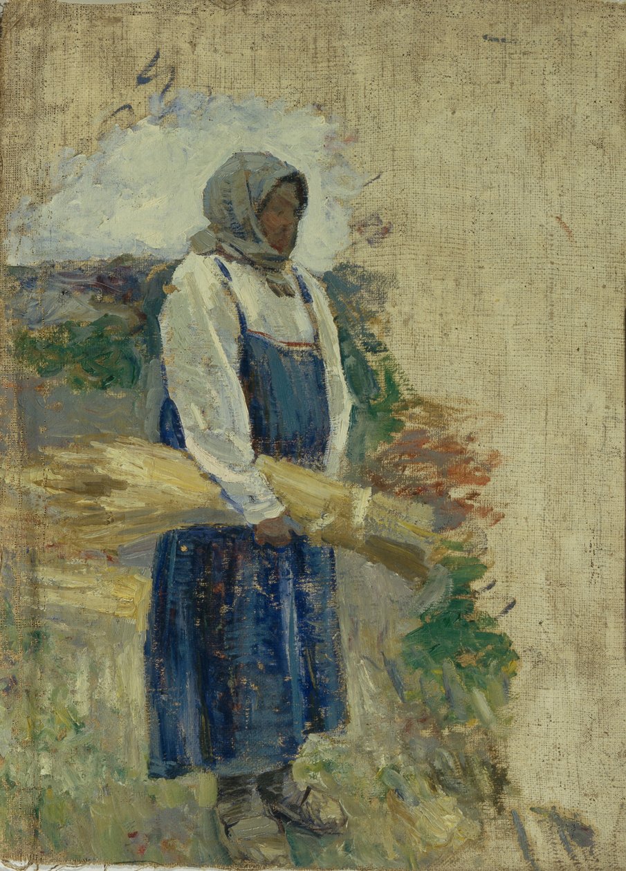 Žací stroj, 1896 od Viktor Elpidiforovich Borisov Musatov