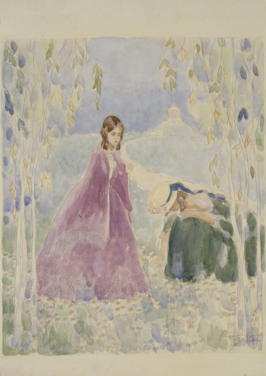 Zubřilovka, 1901 od Viktor Elpidiforovich Borisov Musatov