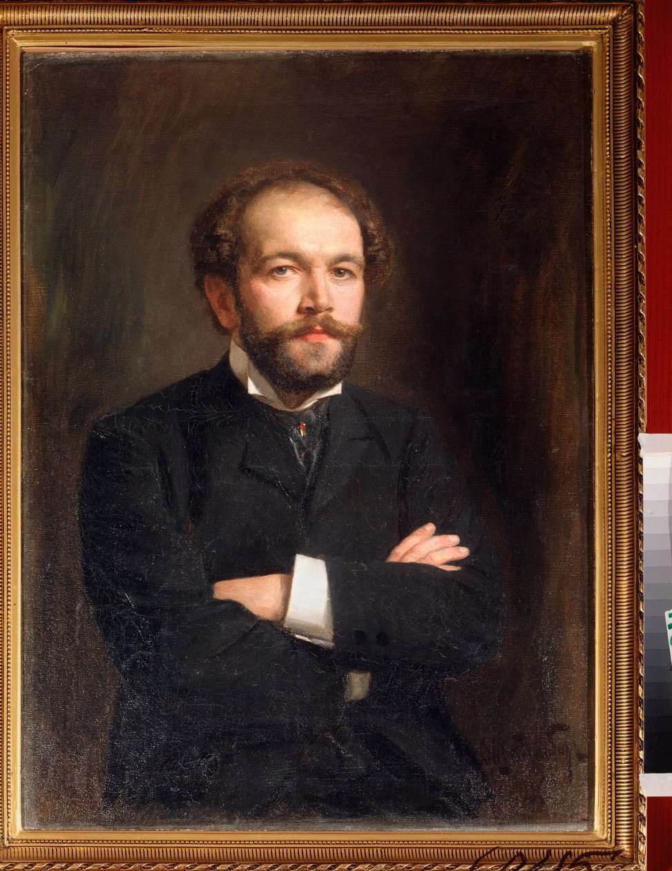 Portrét skladatele Nikolaje Medtnera (1879-1951) (Portrét skladatele N Medtnera) - Malba Viktora Karlovicha Stemberga (1863-po 1917), olej na plátně od Viktor Karlovich Stemberg