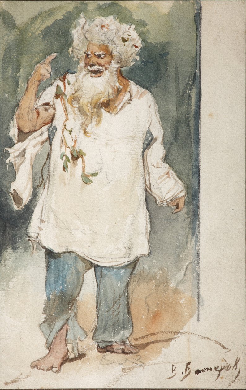 Návrhy kostýmů k opeře Rusalka A. Dargomyžského od Viktor Mikhaylovich Vasnetsov