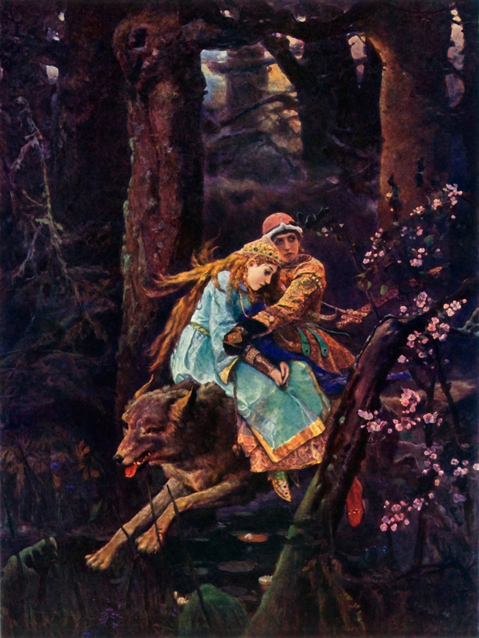 Ivan Carevič je Šedý vlk, c1887, 1965. od Viktor Mikhaylovich Vasnetsov