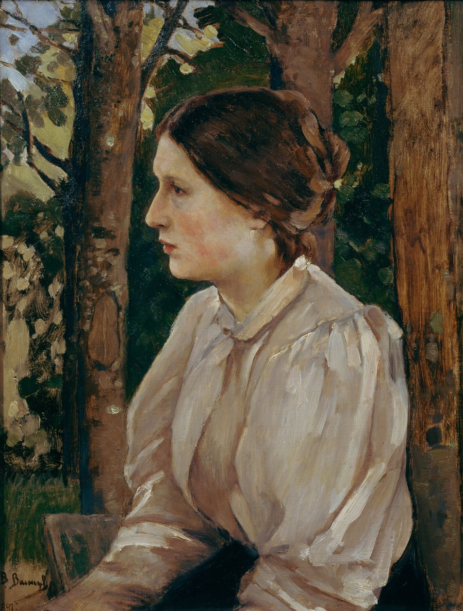 Portrét Taťány Viktorovny Vasnetsové, dcery umělců, 1897 od Viktor Mikhaylovich Vasnetsov