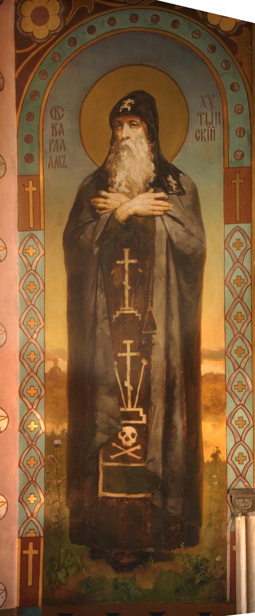 Svatý Barlaam z Khutyně, 1885-1896 od Viktor Mikhaylovich Vasnetsov