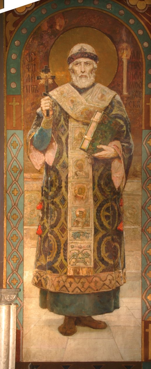 Svatý Filip, metropolita moskevský, 1885-1896 od Viktor Mikhaylovich Vasnetsov