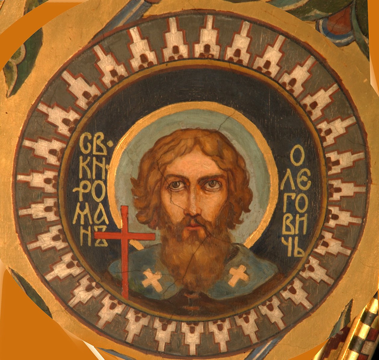 Svatý princ Roman Olegovič z Rjazaně, 1885-1896 od Viktor Mikhaylovich Vasnetsov