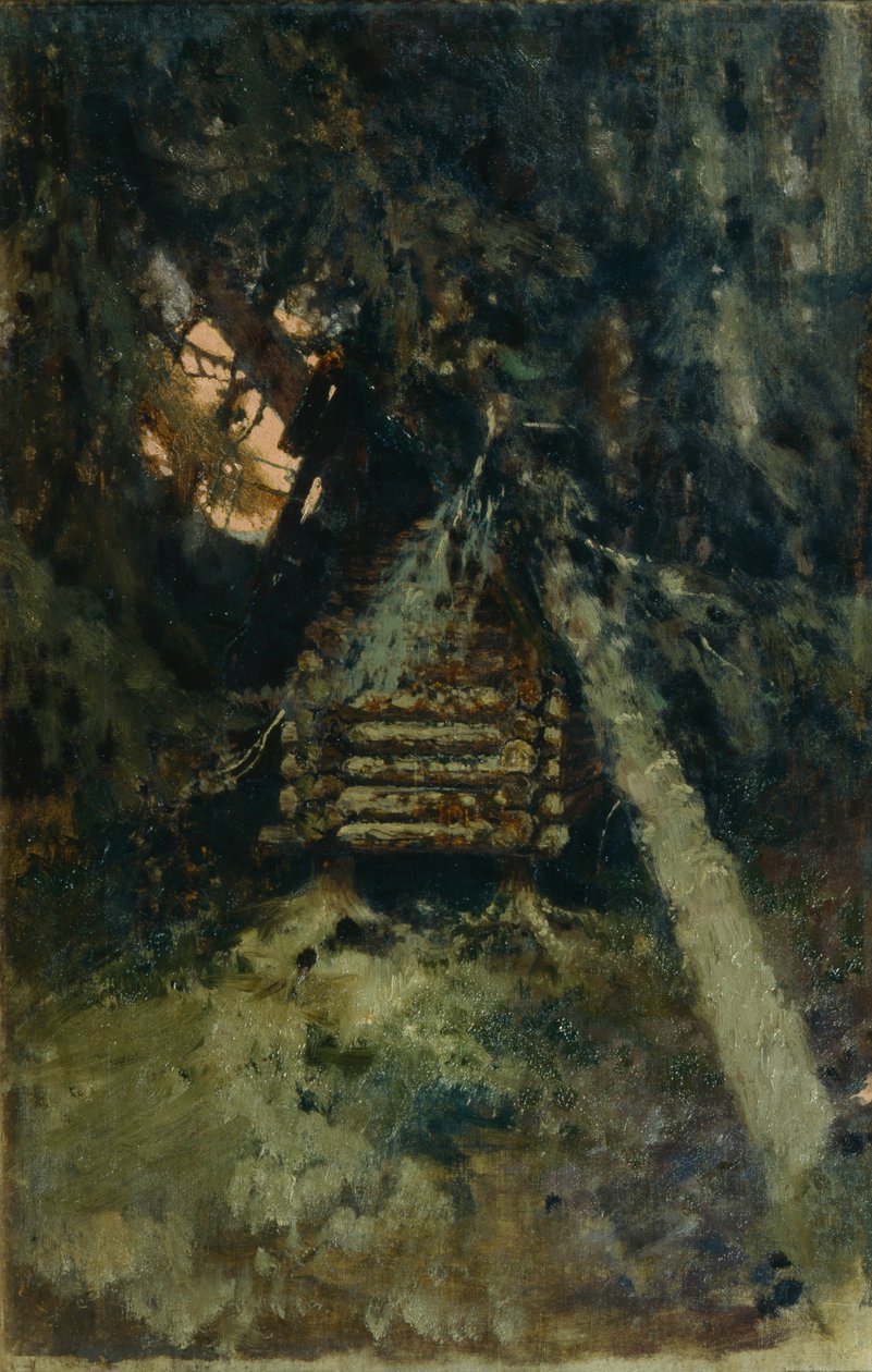 Chata na kuřecích stehýnkách od Viktor Mikhaylovich Vasnetsov