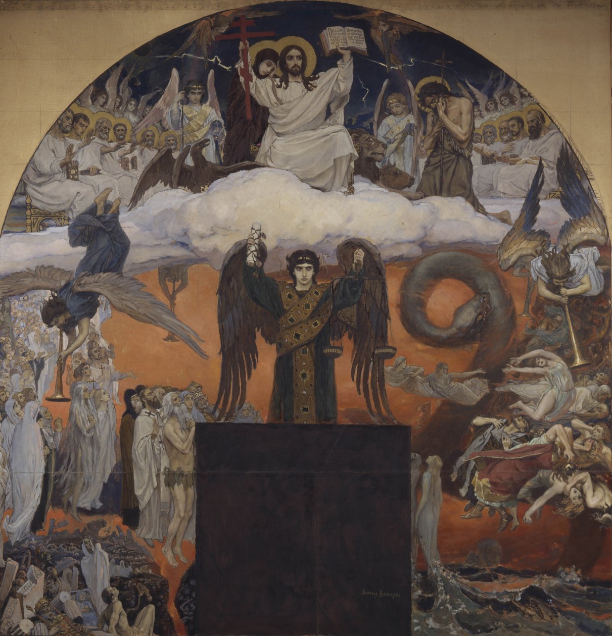 Poslední soud, 1885-1896 od Viktor Mikhaylovich Vasnetsov