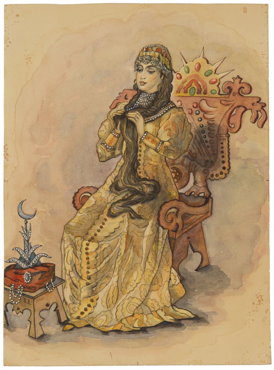 Princezna, která se nikdy neusmála Nesmeyana, 1896 od Viktor Mikhaylovich Vasnetsov