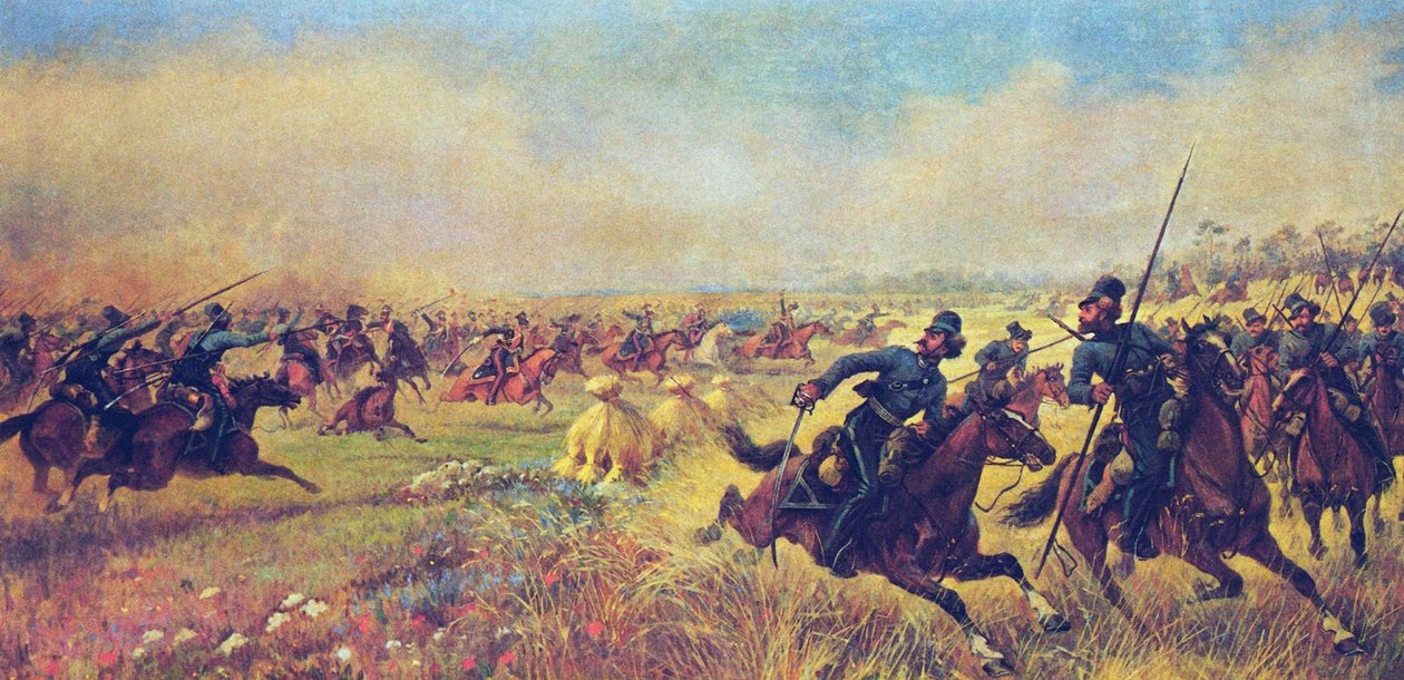 Bitva o Mir dne 9. července 1812, 1912 od Viktor Viketyevich Masurovsky