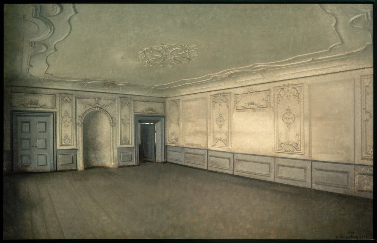 Halle v Lindegaarden od Vilhelm Hammershoi