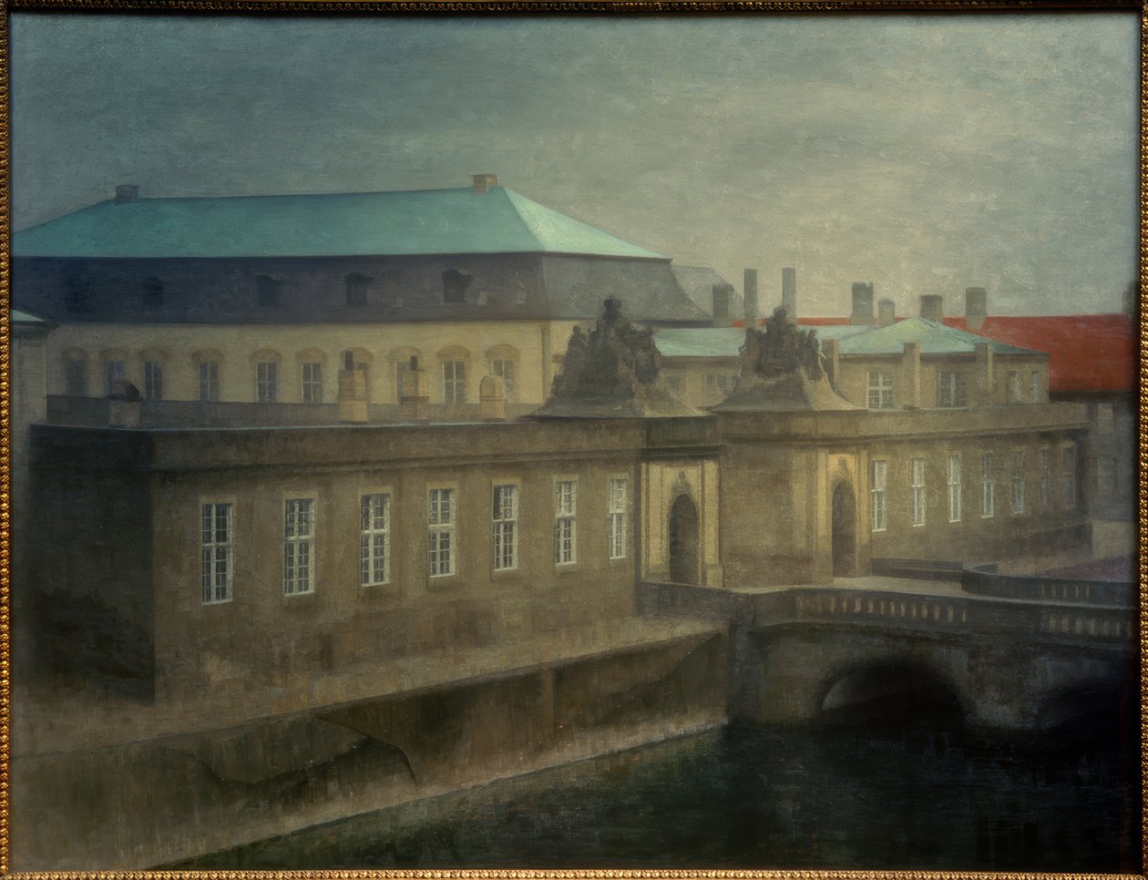 palác Christiansborg od Vilhelm Hammershoi