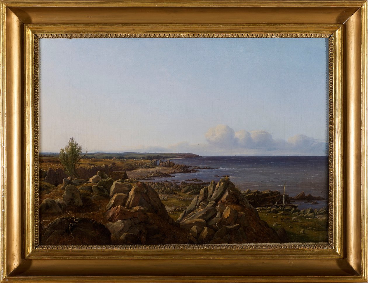 Pohled na farnost Østerlarsker od Vilhelm Petersen