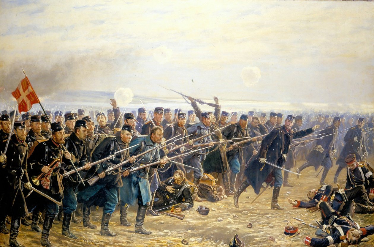 Útok osmé brigády na Dybbl 18. dubna 1864n od Vilhelm Rosenstand