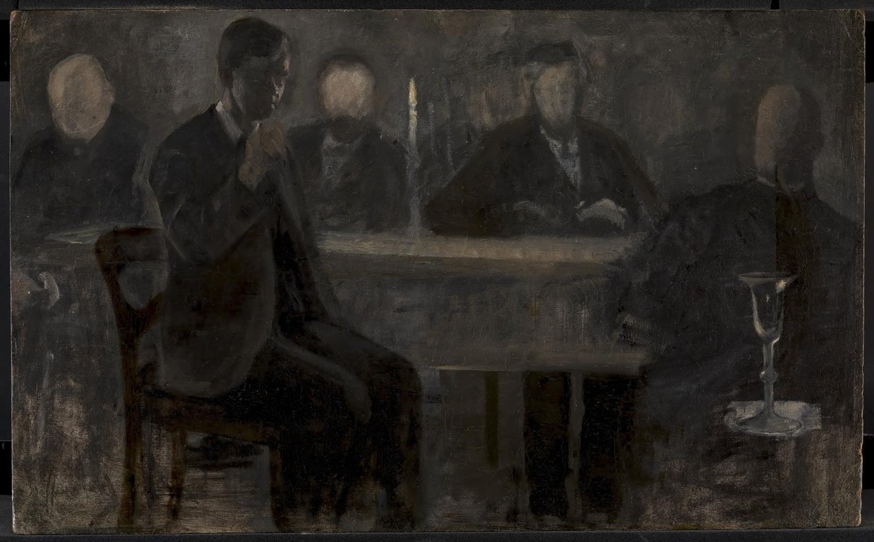 Pět portrétů. Studium malby v Thielska Galleriet ve Stockholmu od Vilhelm Hammershøi