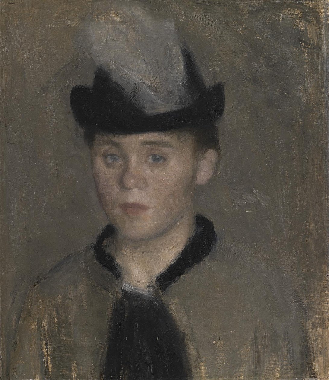 Ida Ilstedová, umělcova snoubenka. Skica od Vilhelm Hammershøi