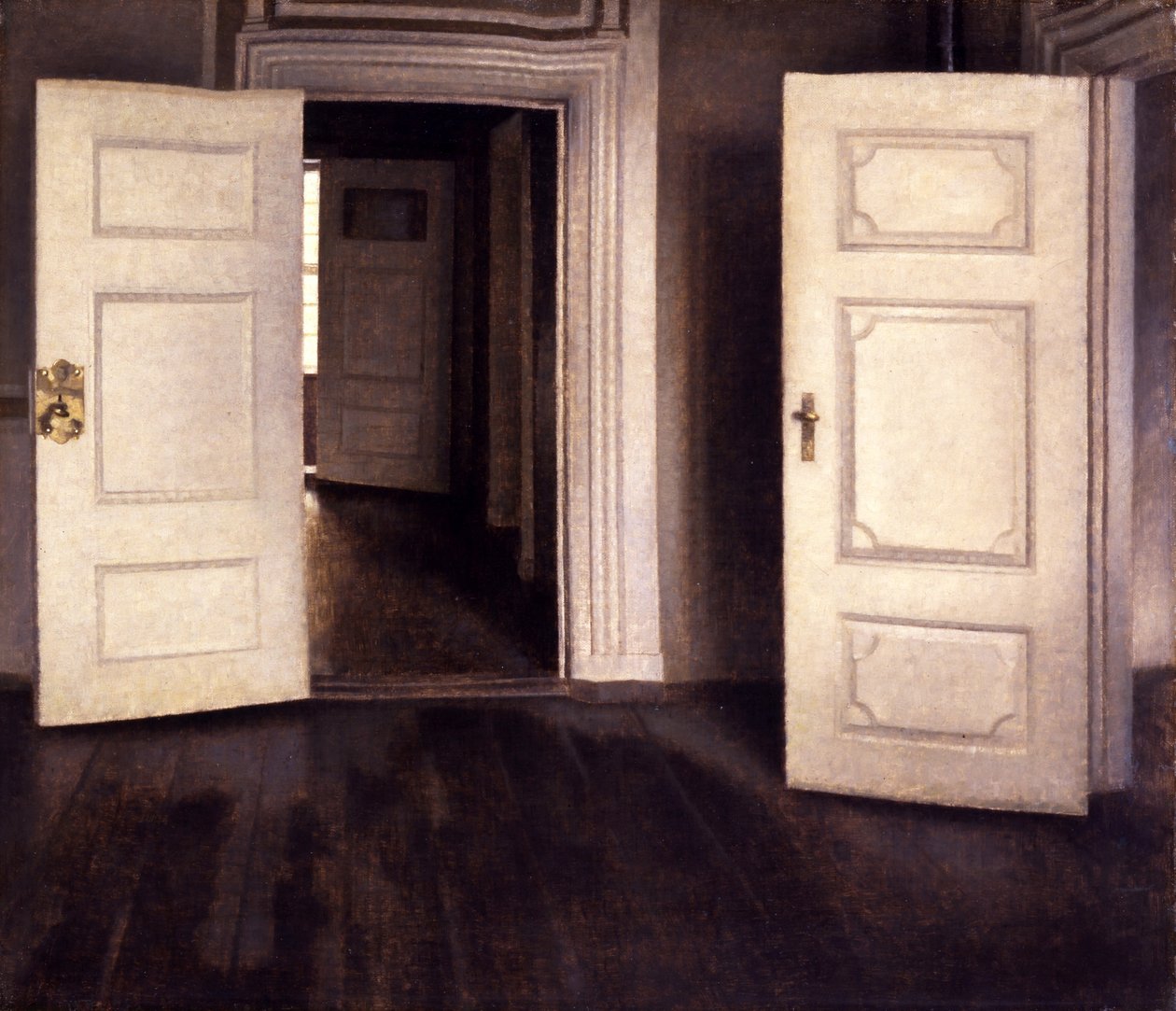 Otevřít dveře od Vilhelm Hammershøi