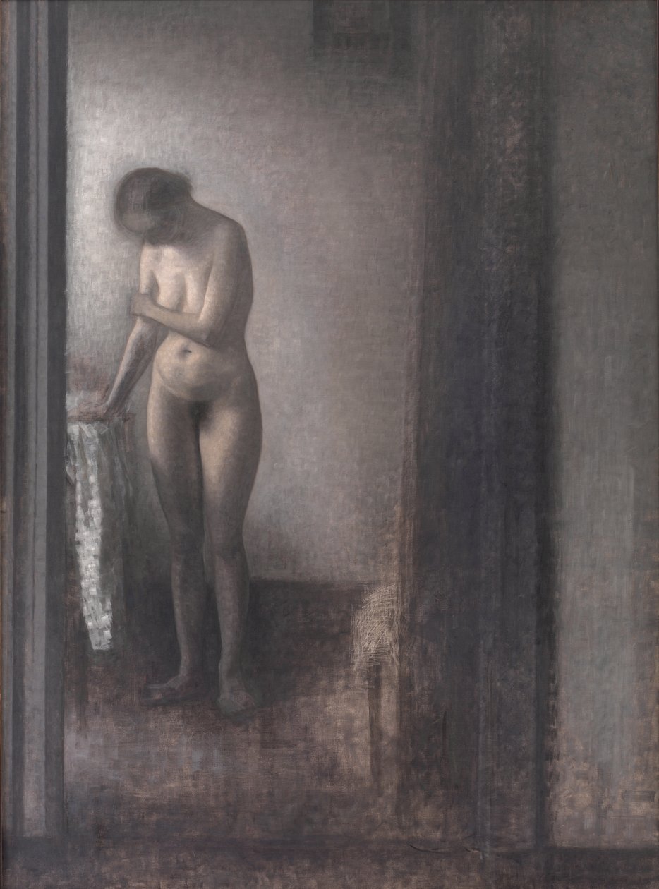 Stojící ženský akt od Vilhelm Hammershøi