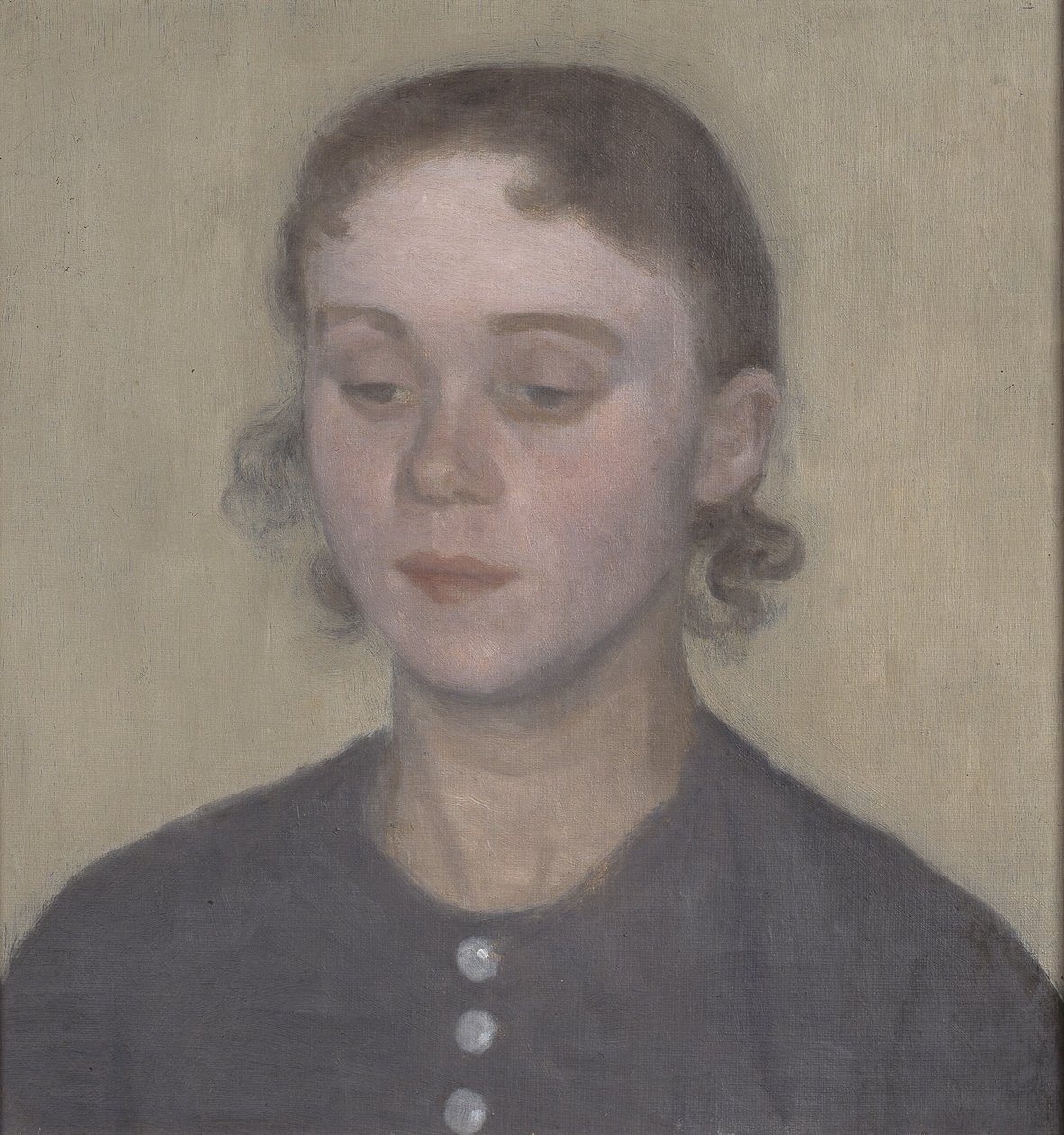 Umělcova žena, Ida Hammershøi, rozená Ilsted od Vilhelm Hammershøi