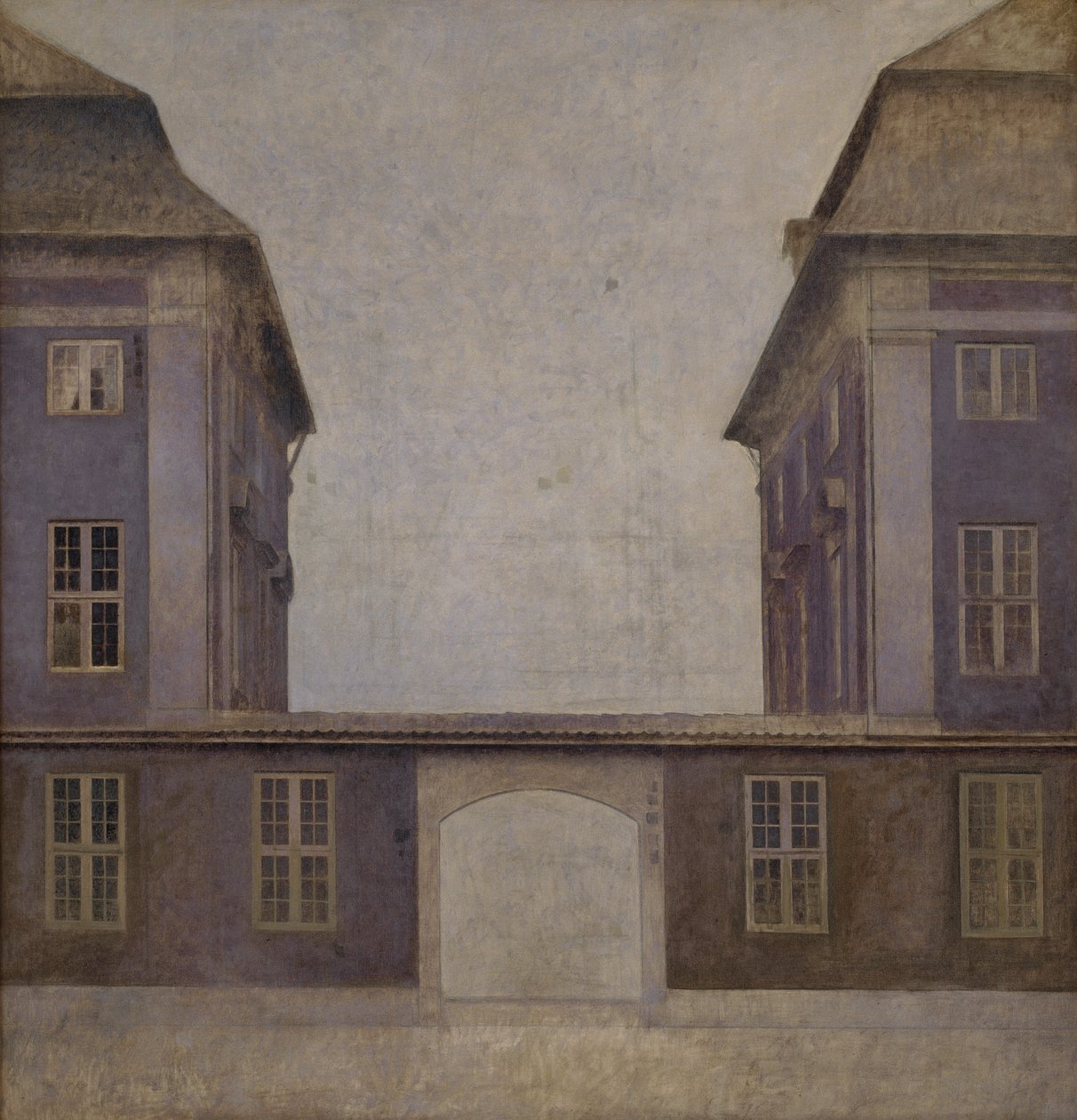 Budovy asijské společnosti, při pohledu z ulice St. Annæ, Kodaň, 1902. od Vilhelm Hammershøi