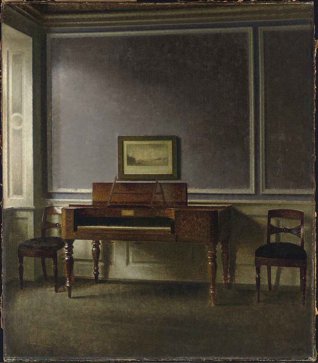 Starý klavír. Strandgade 30 (The Old Piano. Strandgade 30) od Vilhelm Hammershoi
